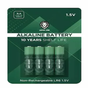 باتری قلم آلکالاین 4عددی کارتی Green lion Alkaline