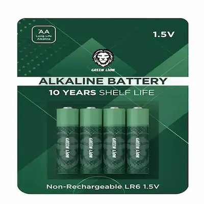 باتری قلم آلکالاین 4عددی کارتی Green lion Alkaline