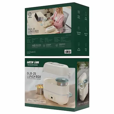 ظرف غذا برقی گرین لاین GLB-25 Lunch Box - تصویر 2
