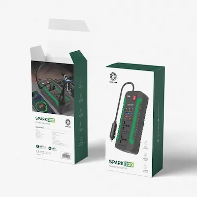 اینورتر فندکی خودرو گرین لاین مدل SPARK300 ظرفیت ۳۰۰ وات - تصویر 2