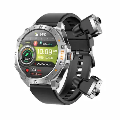 ساعت هوشمند پرودو مدل Porodo Hype Smartwatch With Earbuds