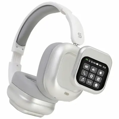 هدفون بلوتوثی مجهز به کنترل نمایشگردار مغناطیسی پرودو مدل Porodo Soundtec Touchwave ANC