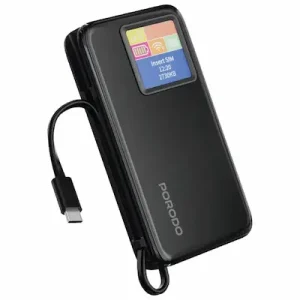 پاوربانک پرودو مدل PDPBFCH087 ظرفیت ۱۰ هزار با مودم جیبی ۴G LTE