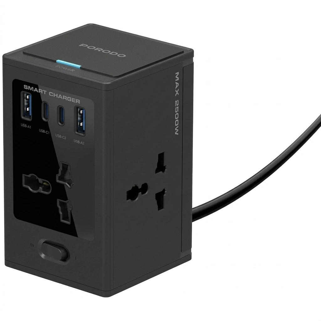 آداپتور چند پورت پرودو مدل Universal GaN PDUNS8430BK
