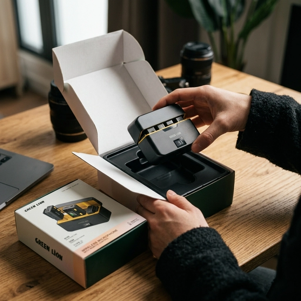میکروفون بی سیم گرین لاین با برد ۵۰ متر و ۸ ساعت کارکرد